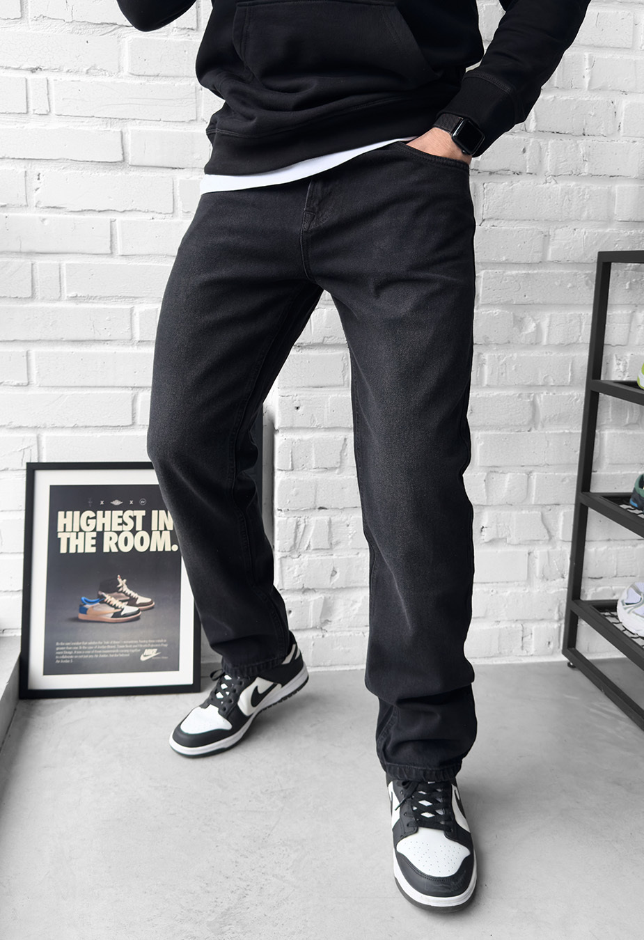 Dżinsy Staff 24 black regular