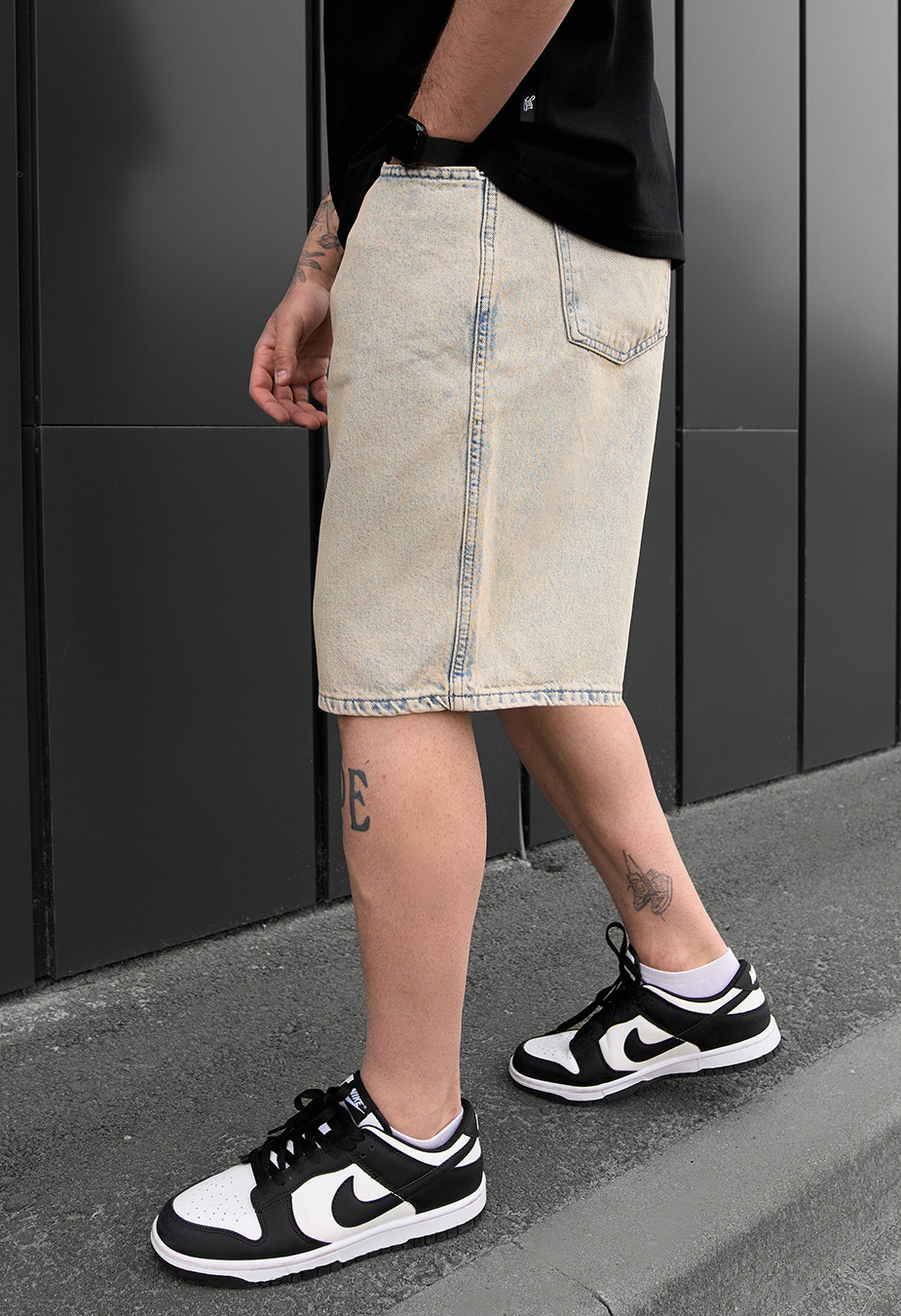 Spodenki dżinsowe Staff 6 baggy blue beige