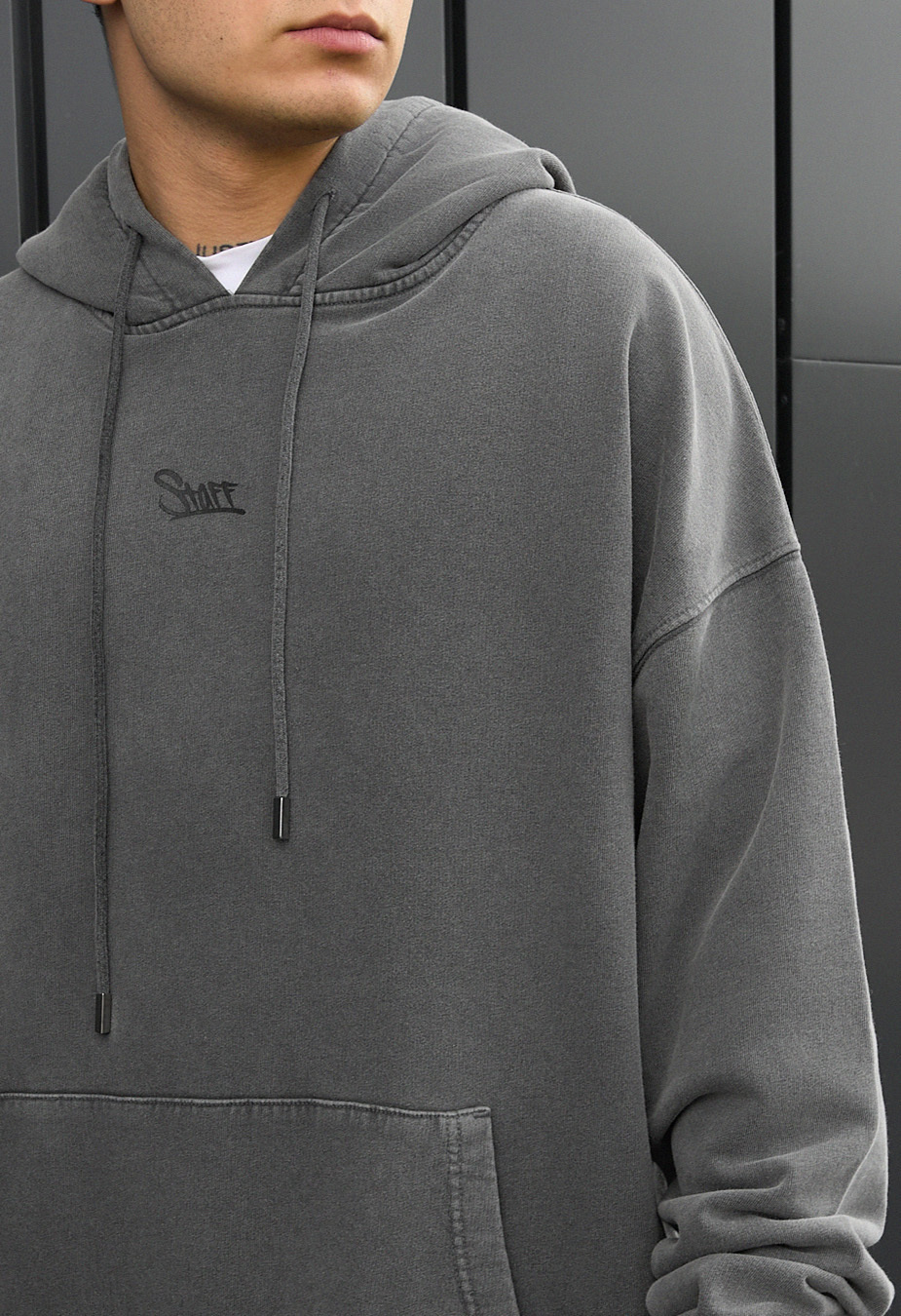 Bluza Staff gray logo oversize