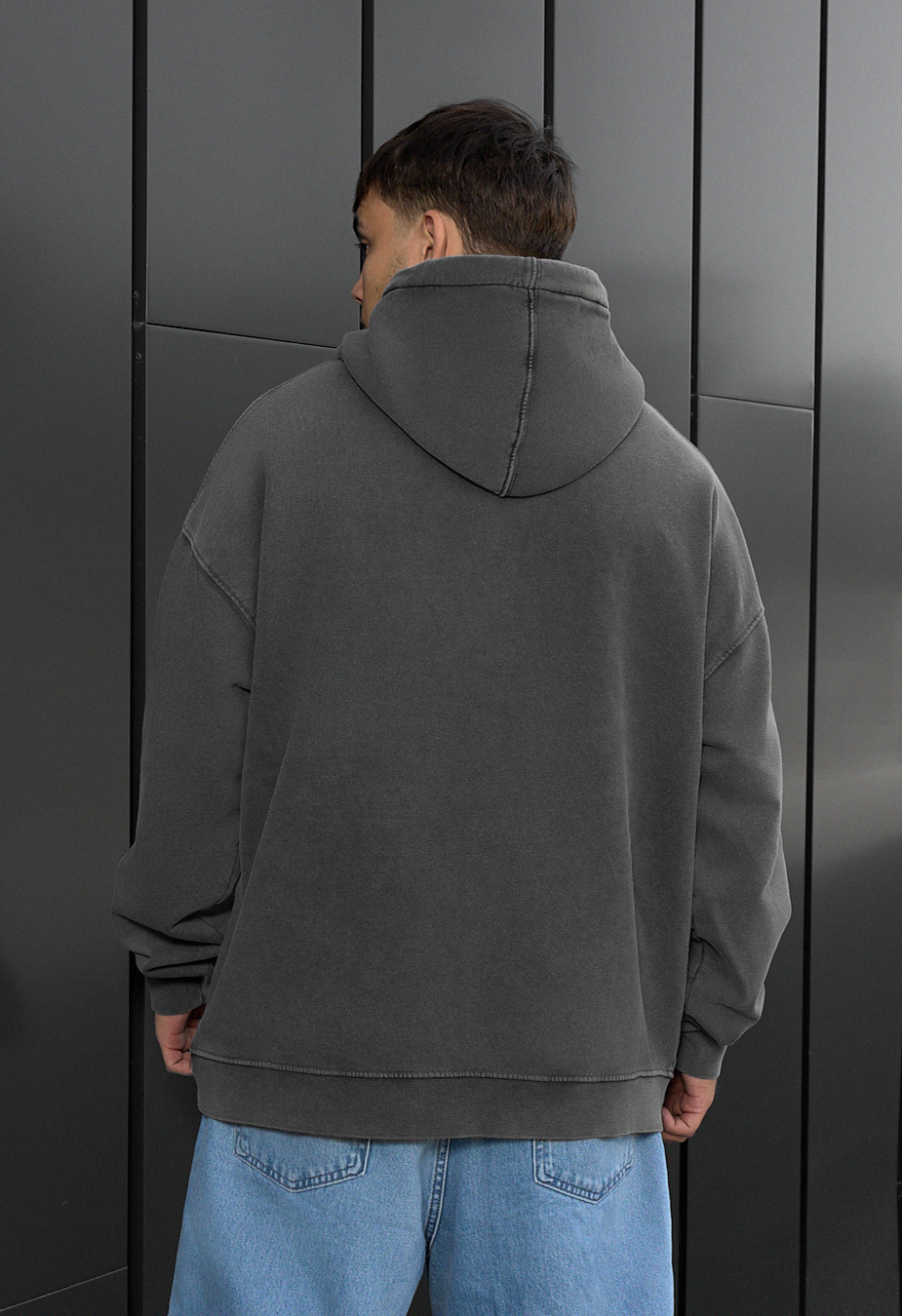 Bluza Staff gray logo oversize