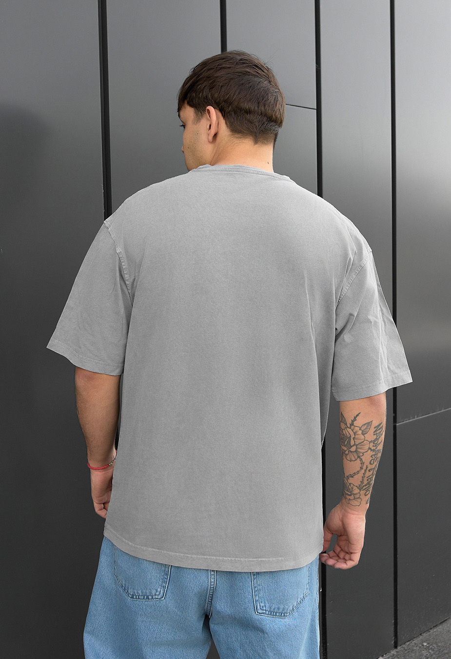 Koszulka Staff gray logo oversize