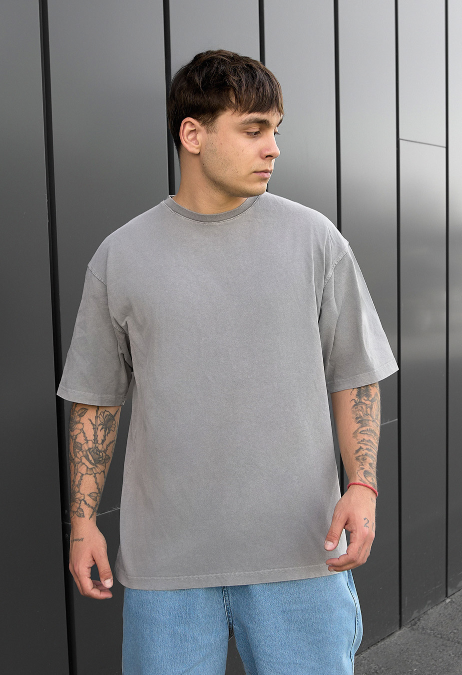 Koszulka Staff gray face oversize