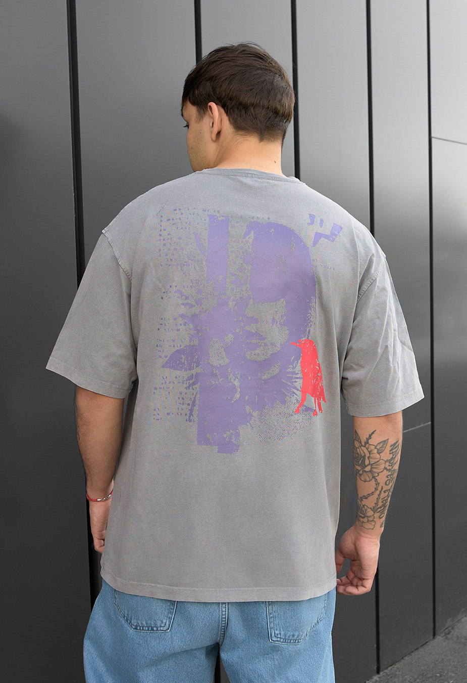 Koszulka Staff gray face oversize