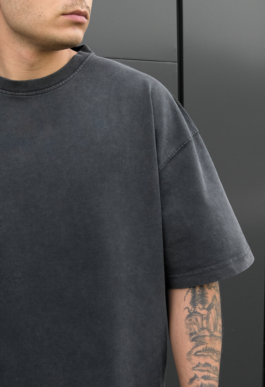 Koszulka Staff va2 dark gray oversize