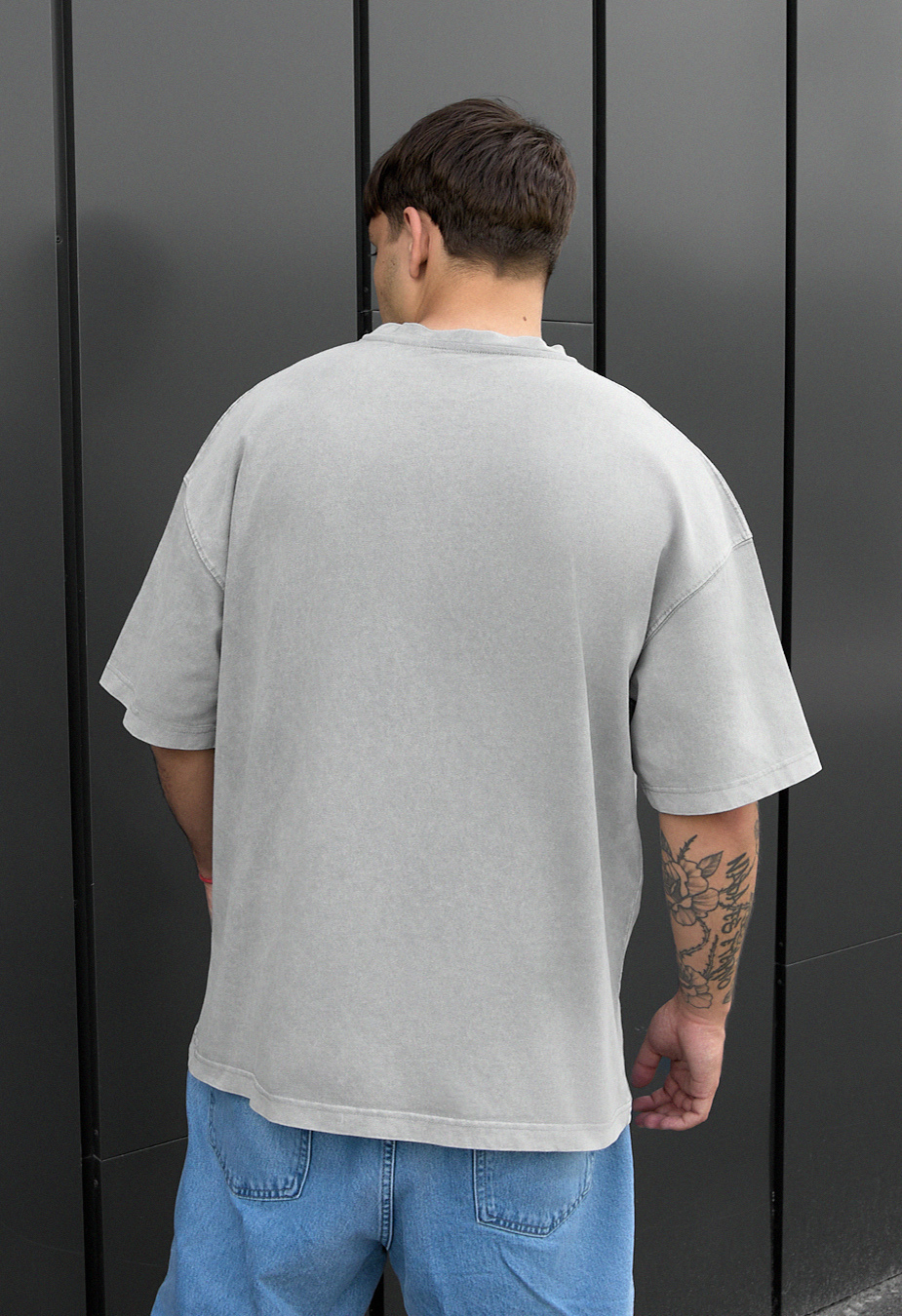 Koszulka Staff va2 light gray oversize