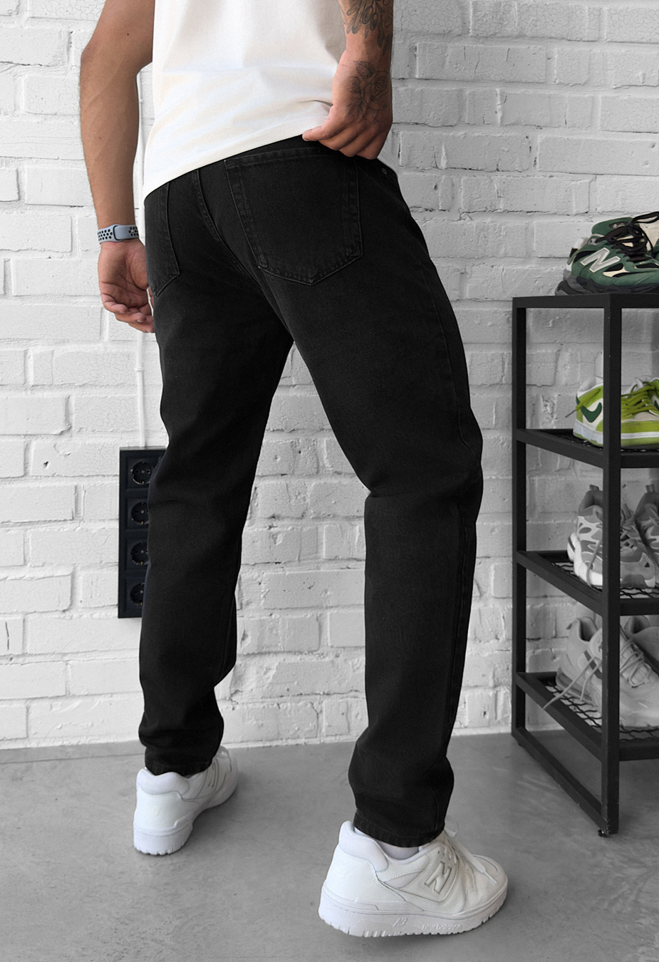 Dżinsy Staff 3 black regular