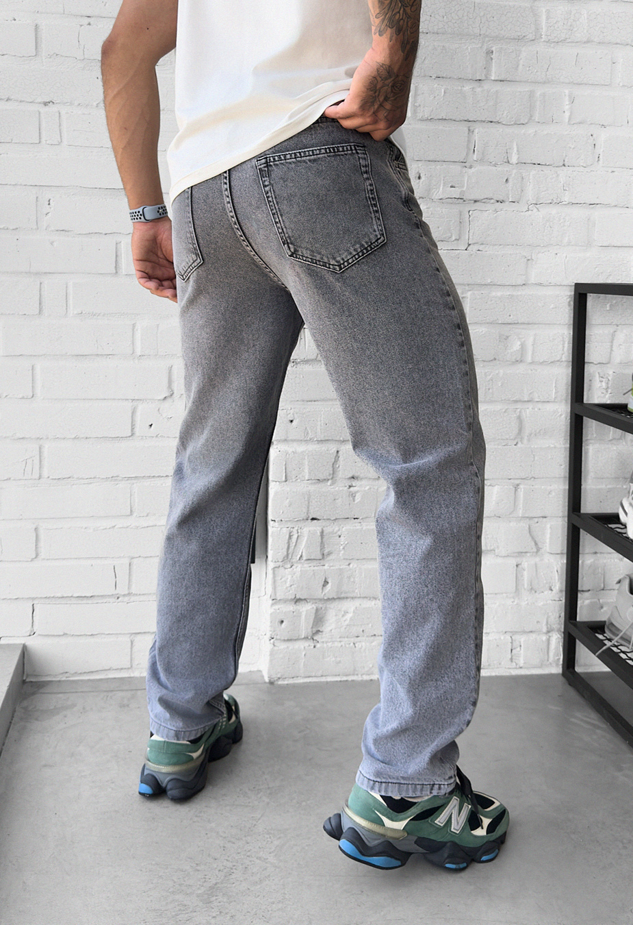 Dżinsy Staff 5 gray baggy