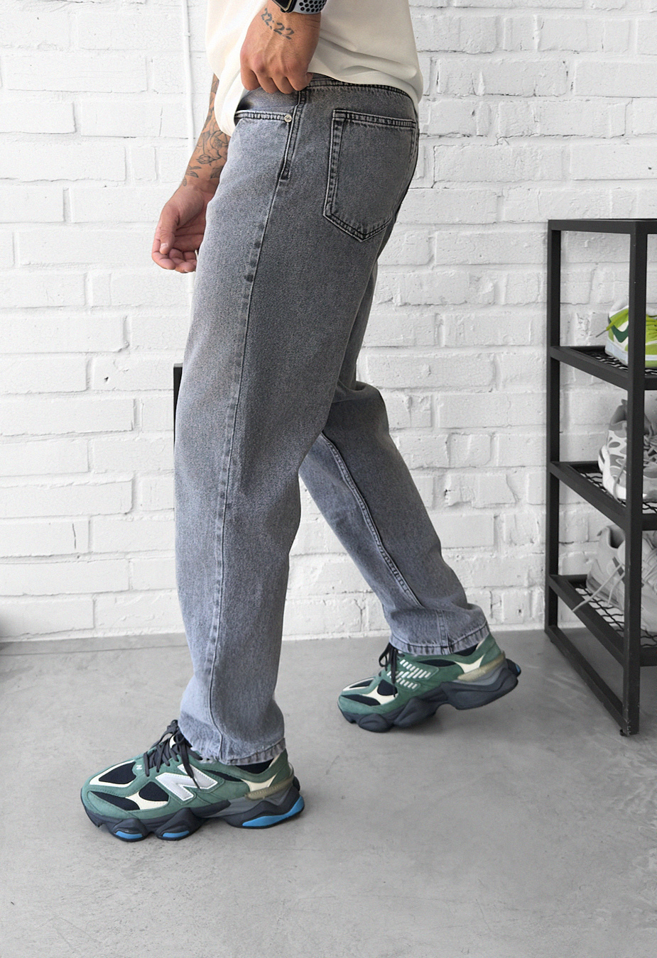 Dżinsy Staff 5 gray baggy