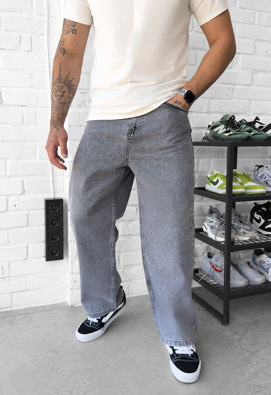 Dżinsy Staff  gray baggy