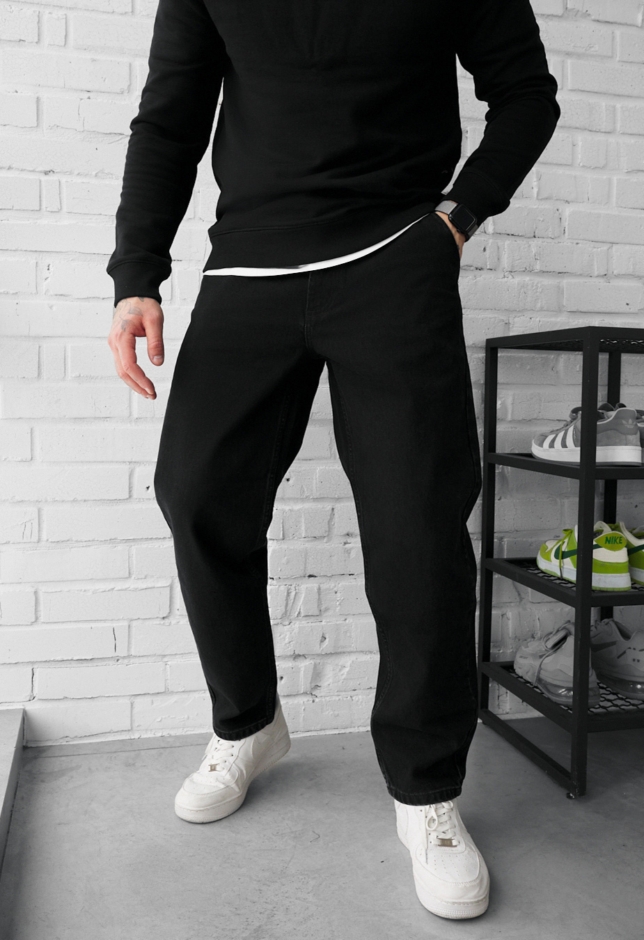 Dżinsy Staff 10 black regular