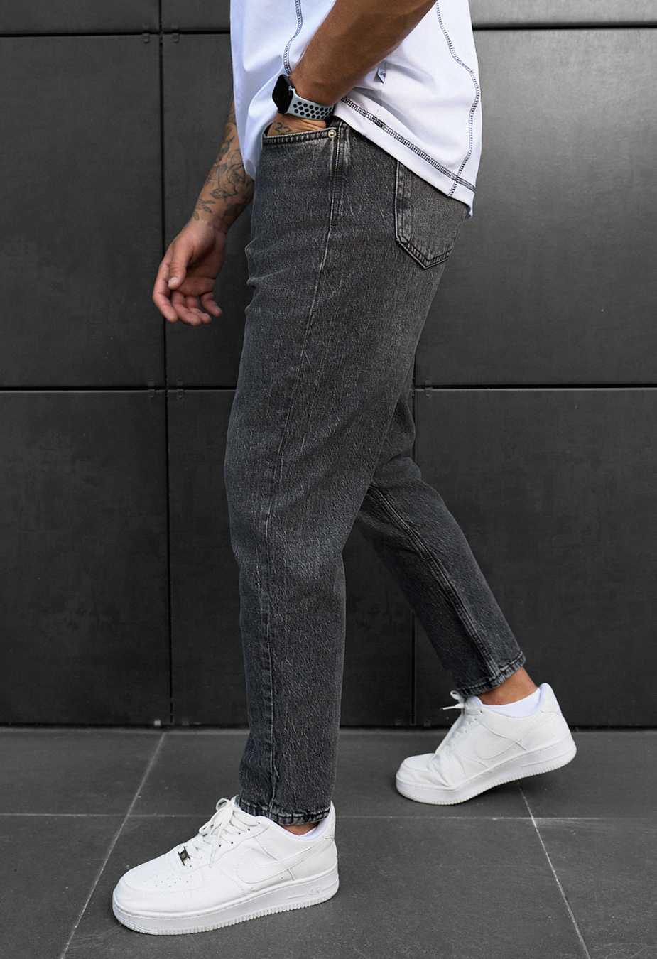Dżinsy Staff 15 loose fit gray