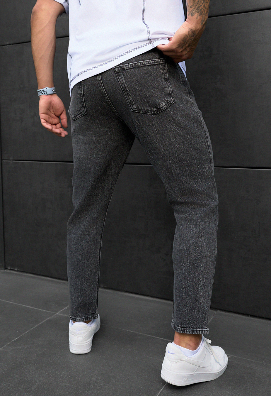 Dżinsy Staff 15 loose fit gray
