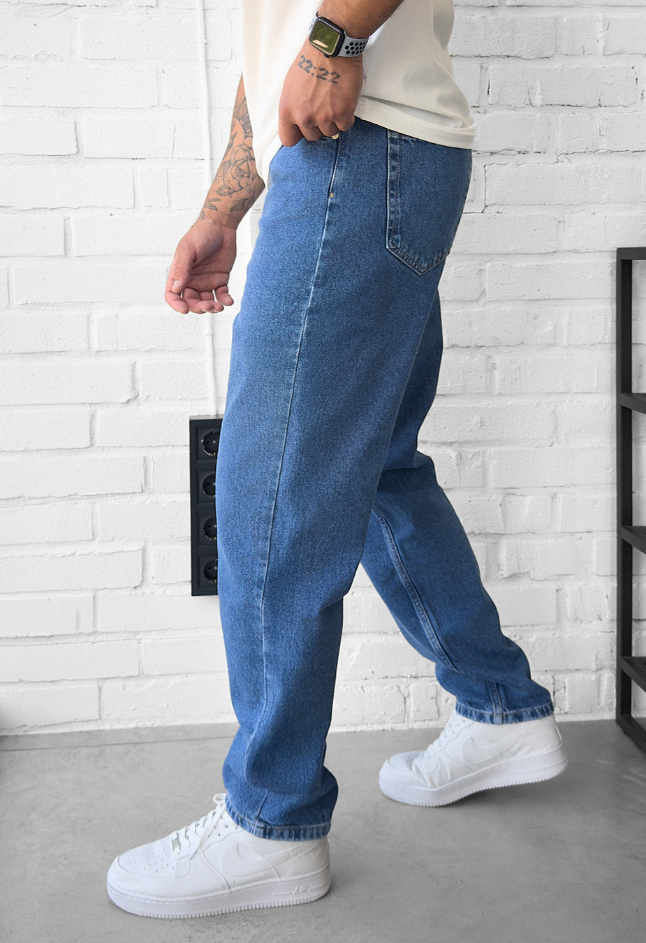 Dżinsy Staff 15 loose fit blue2