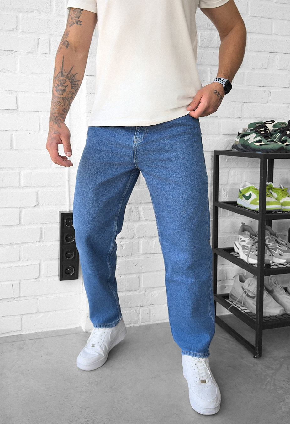 Dżinsy Staff 15 loose fit blue2