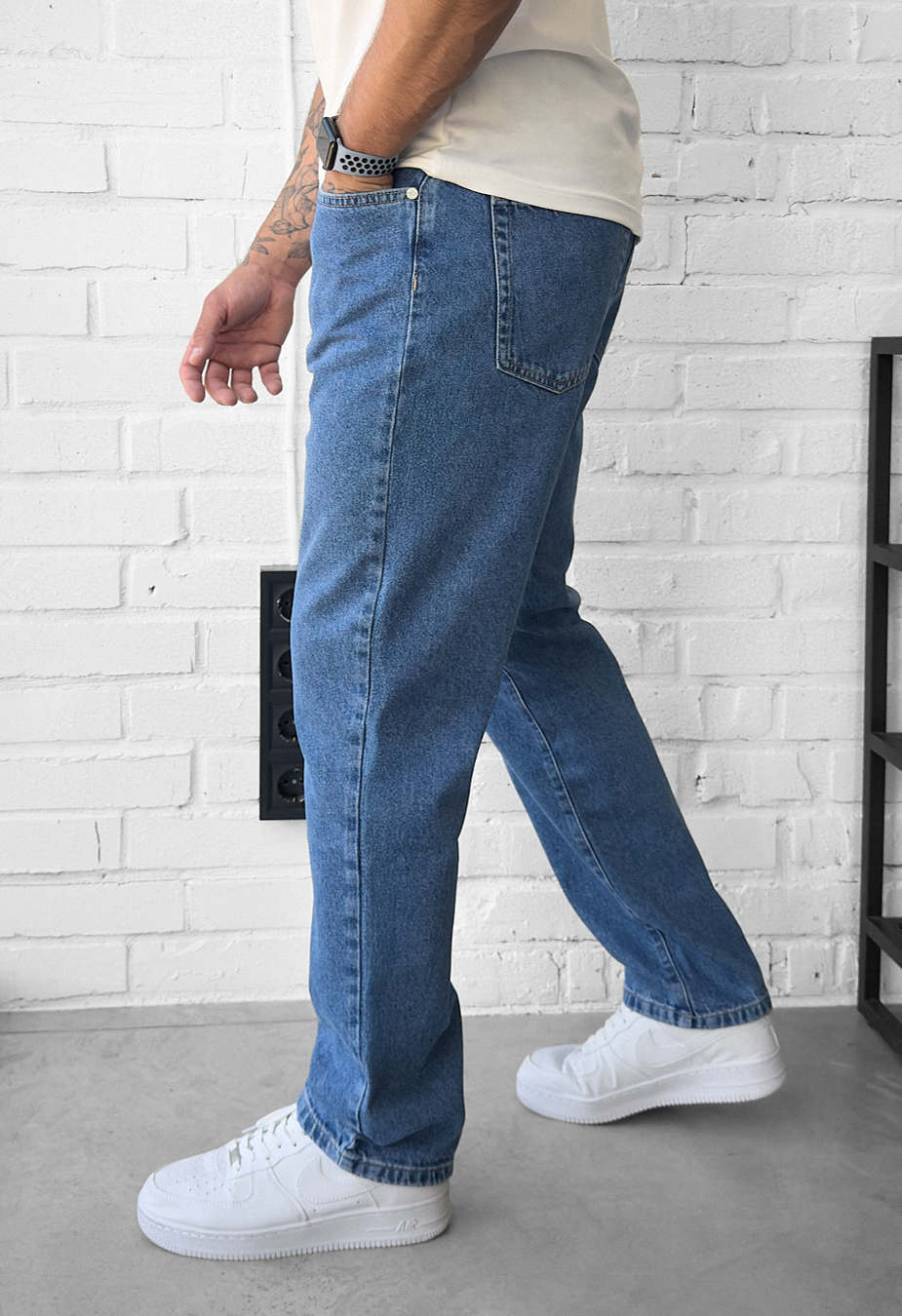 Dżinsy Staff 3 loose fit blue