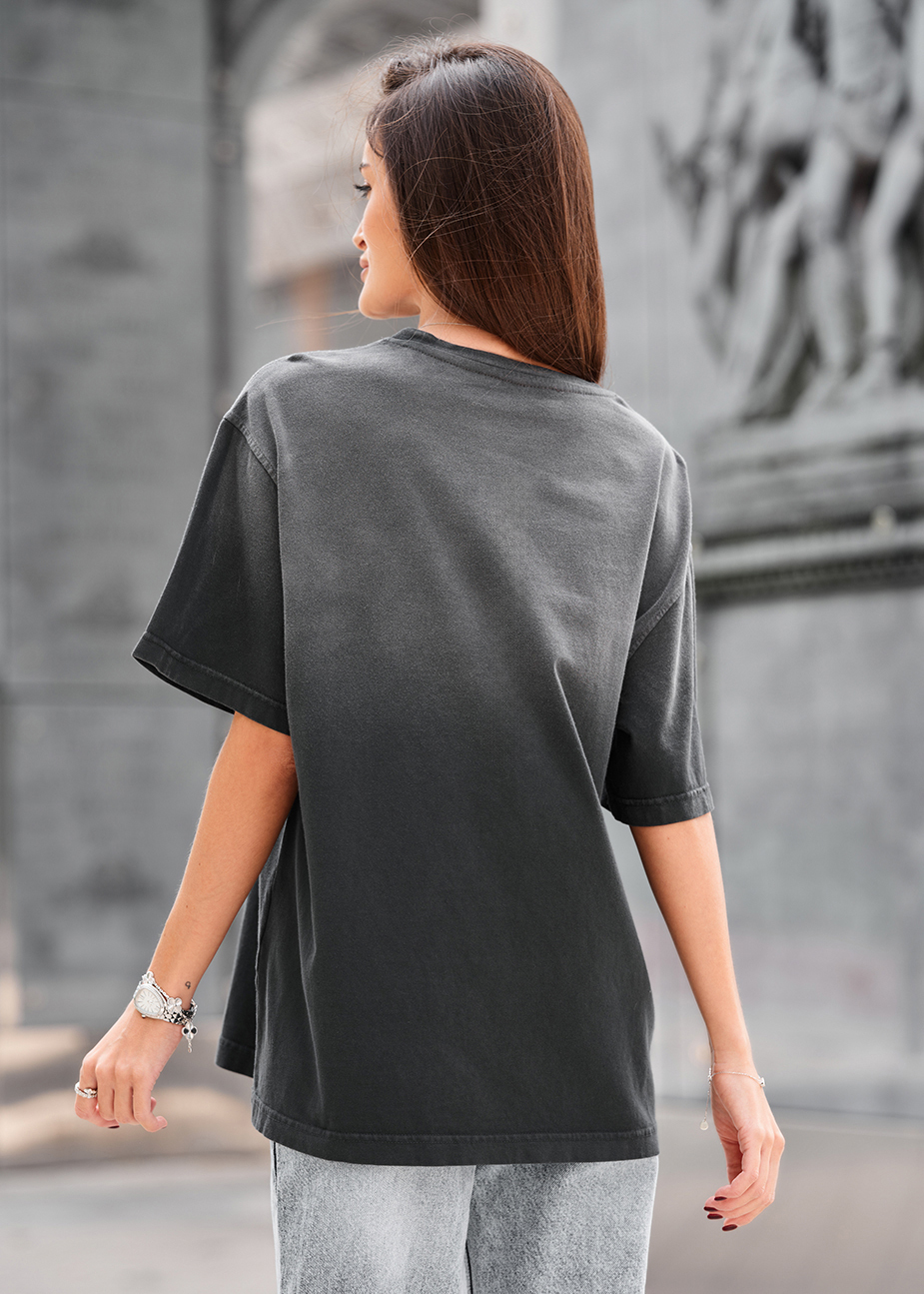 Koszulka Staff ri dark gray oversize