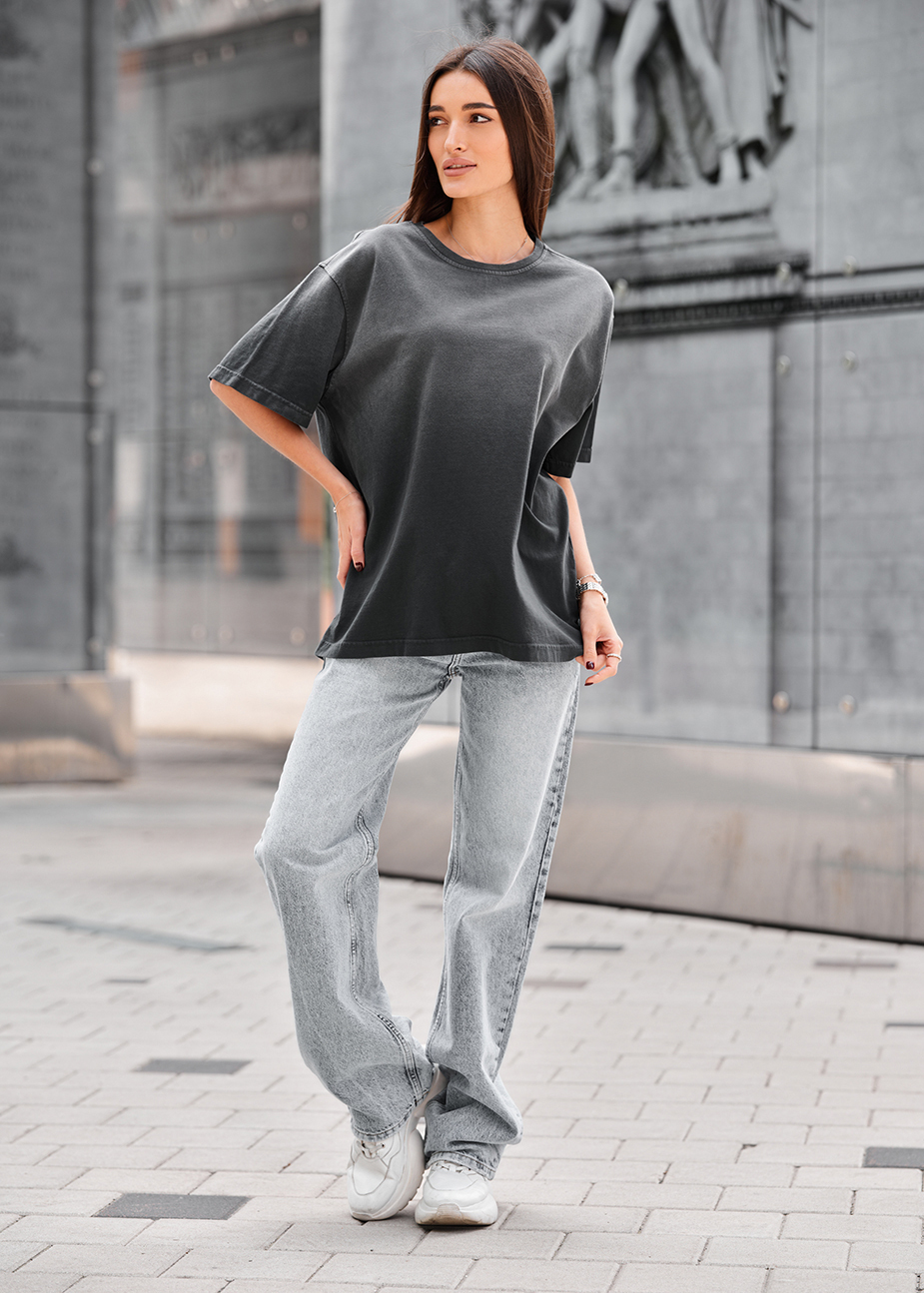 Koszulka Staff ri dark gray oversize