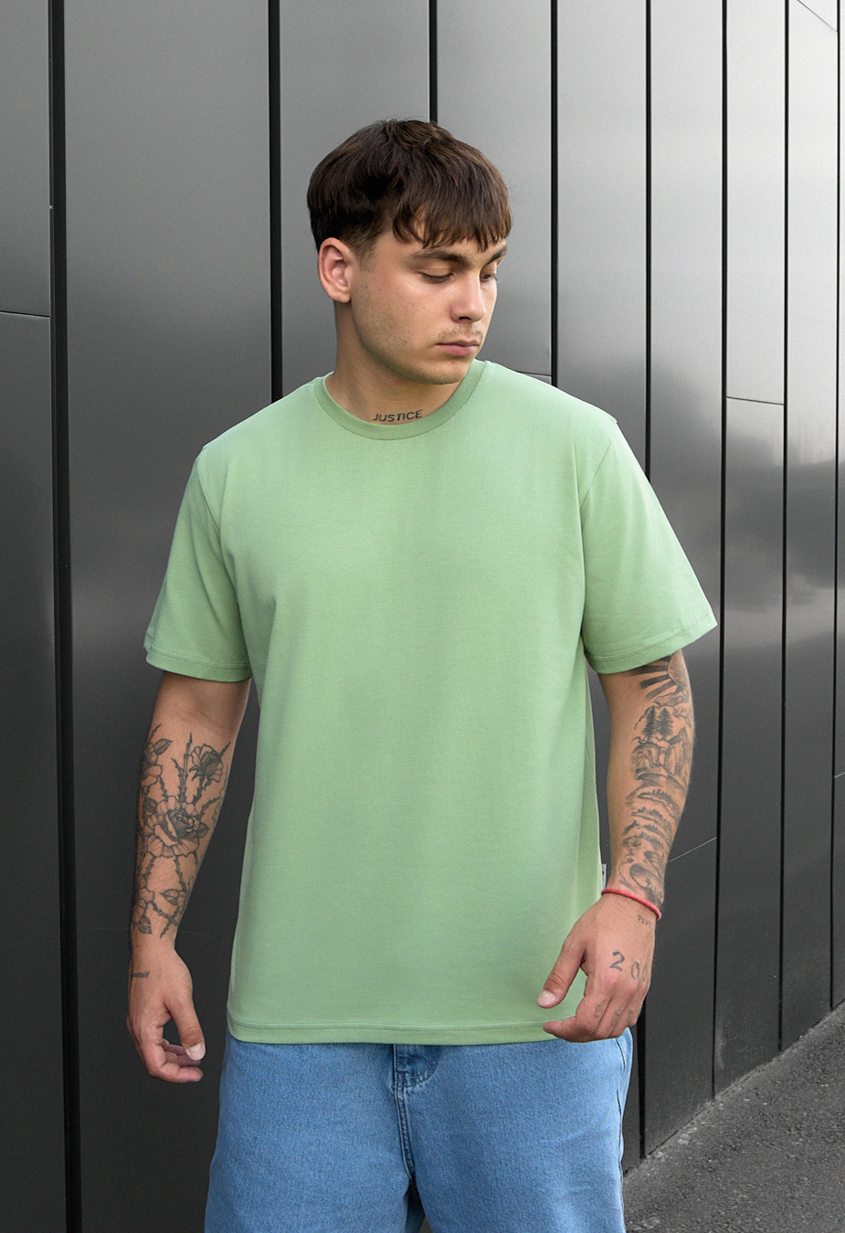 Koszulka Staff va1 light green oversize