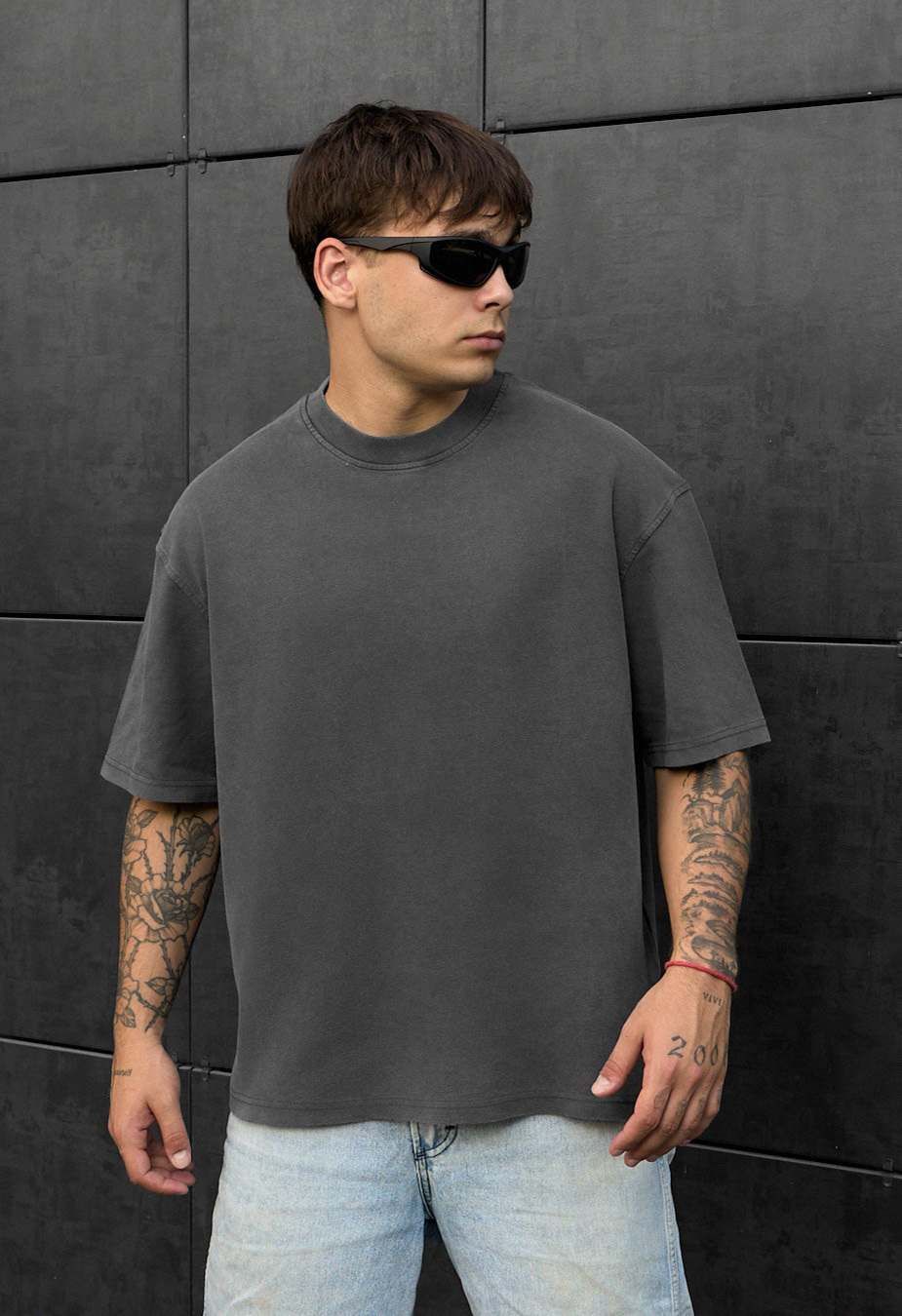 Koszulka Staff va2 dark gray oversize