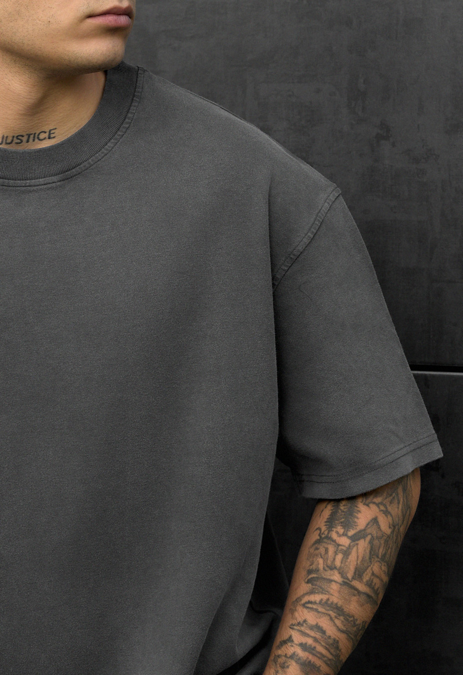 Koszulka Staff va2 dark gray oversize