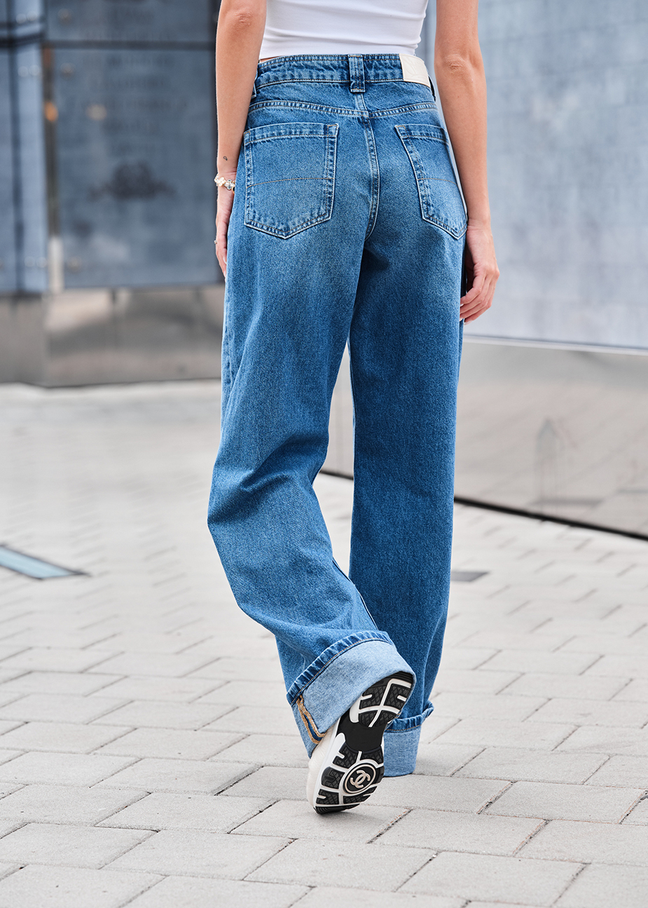 Dżinsy Staff wide-leg blue