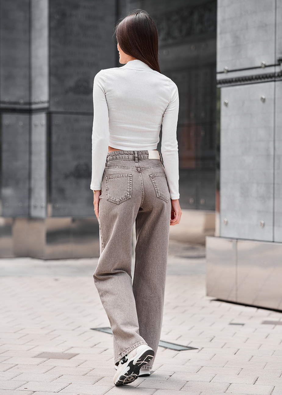 Dżinsy Staff 26 wide-leg gray