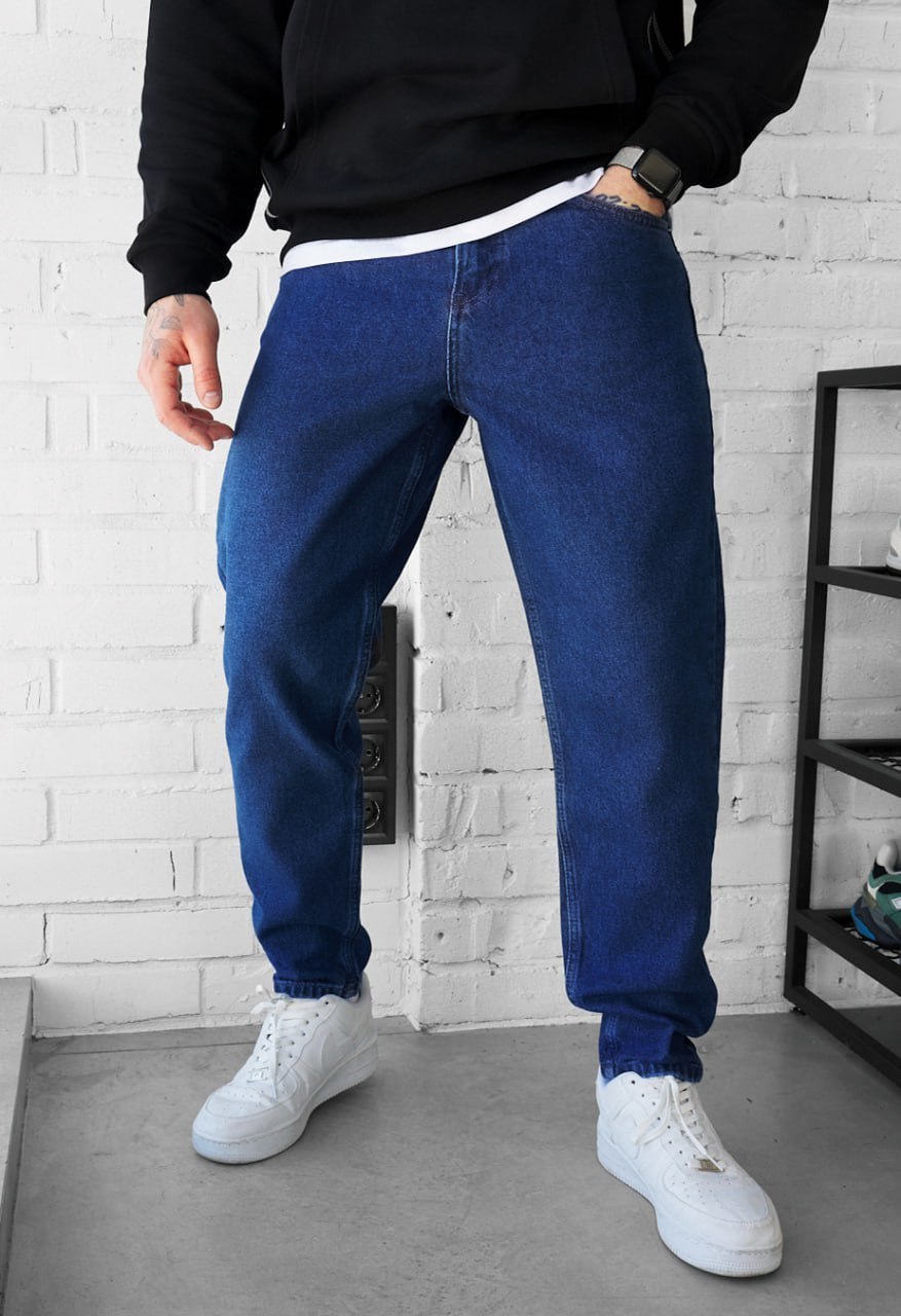 Dżinsy Staff 13 navy baggy