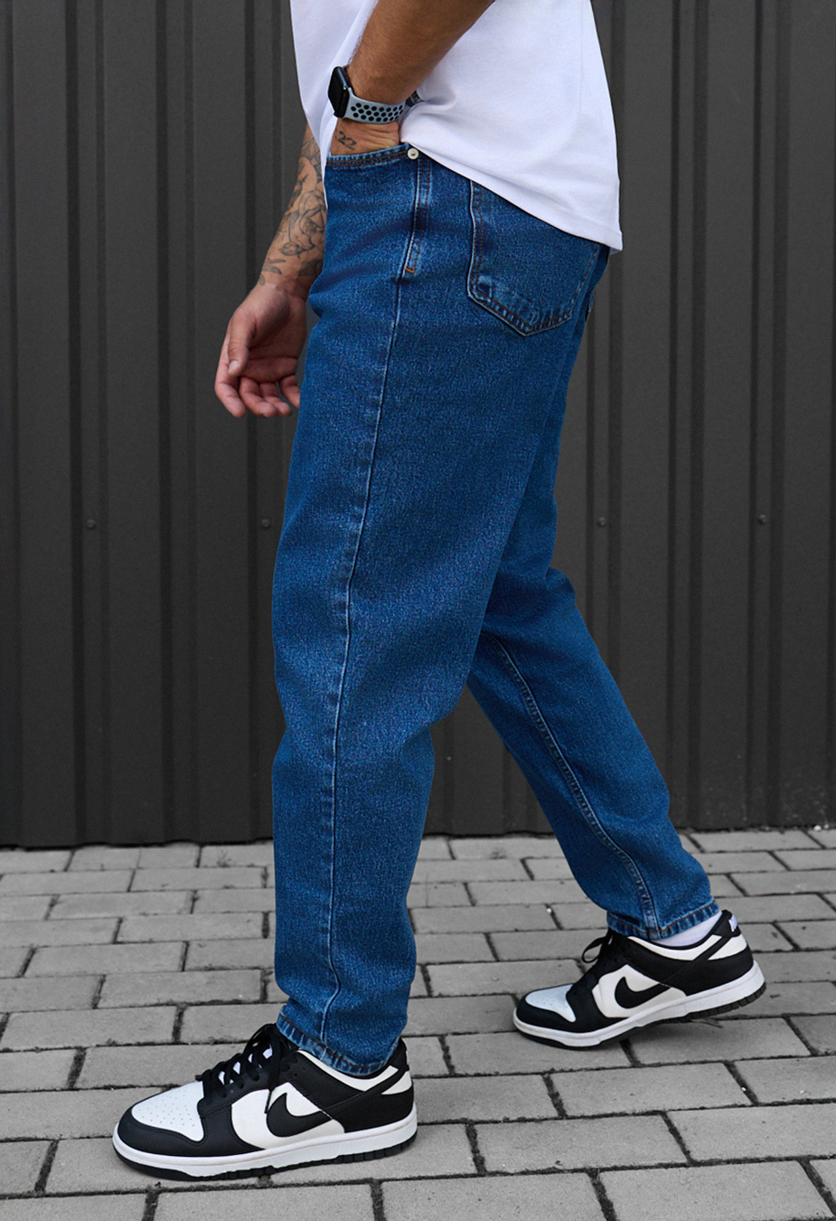 Dżinsy  Staff 13 navy baggy
