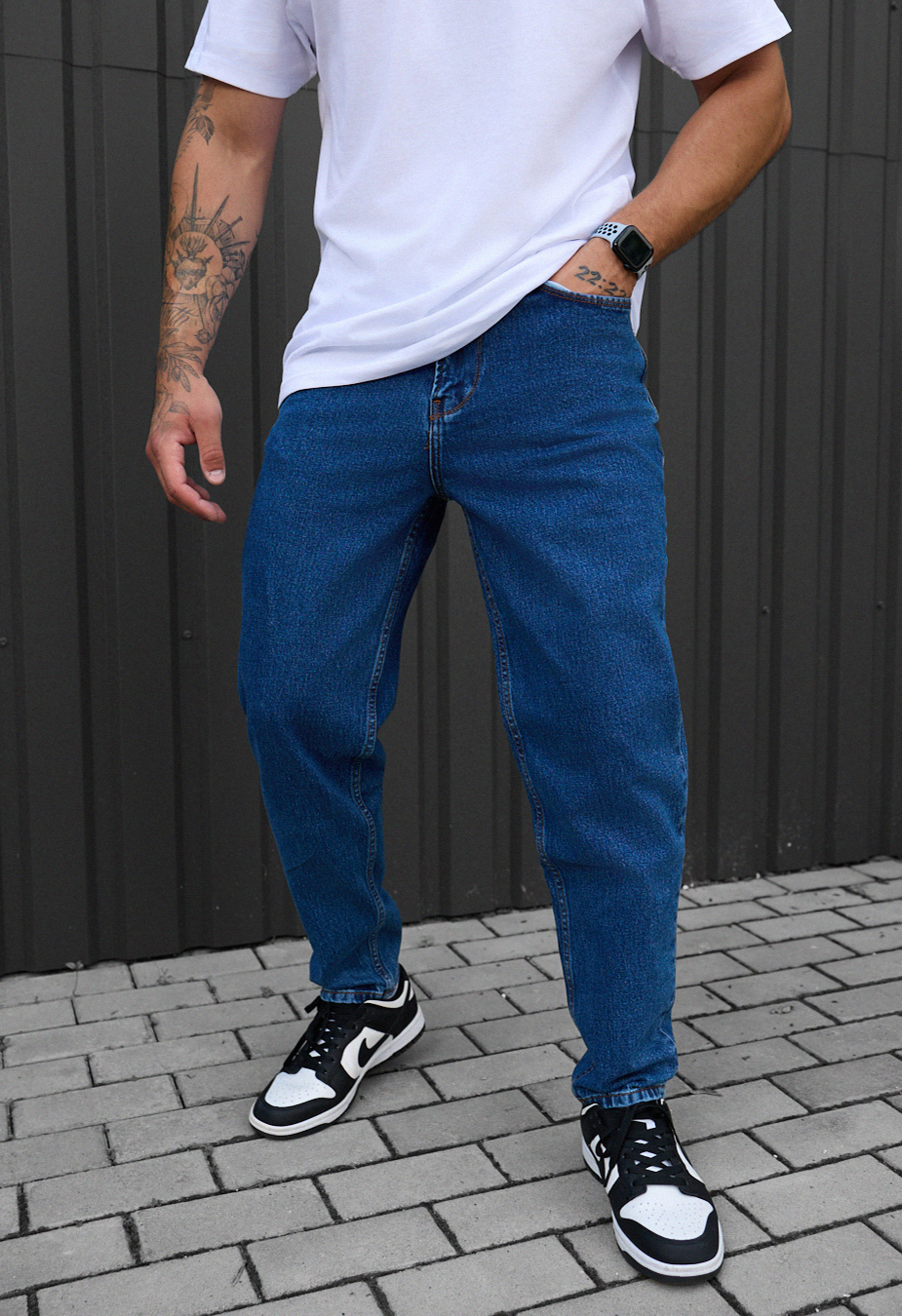 Dżinsy  Staff 13 navy baggy
