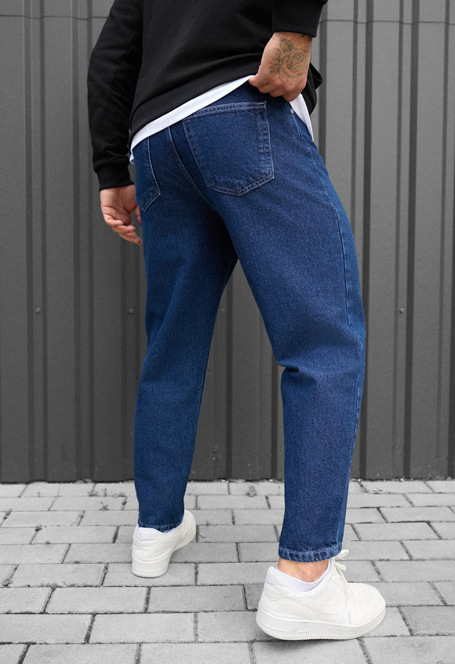Dżinsy Staff 1 navy baggy