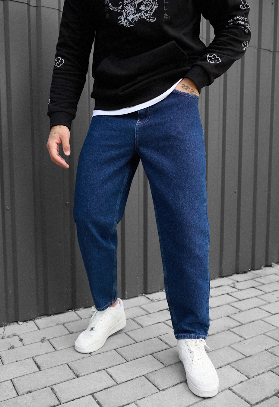 Dżinsy Staff 1 navy baggy