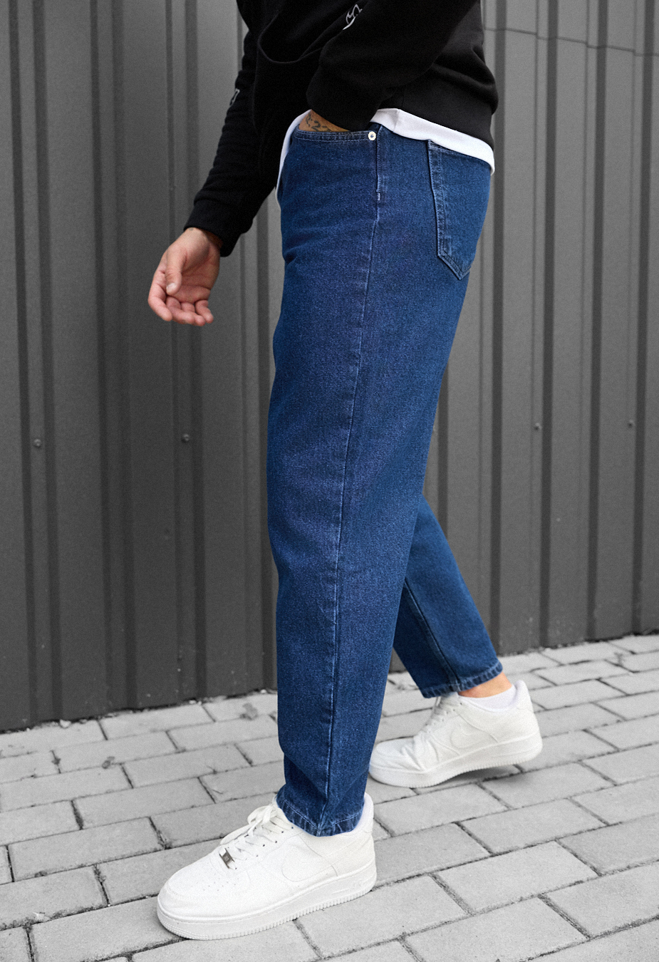 Dżinsy Staff 1 navy baggy