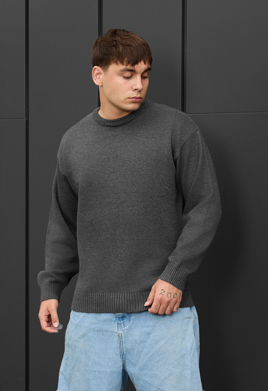 Sweter Staff 102 hraphite