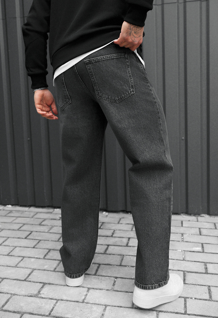 Dżinsy Staff 032 loose fit gray