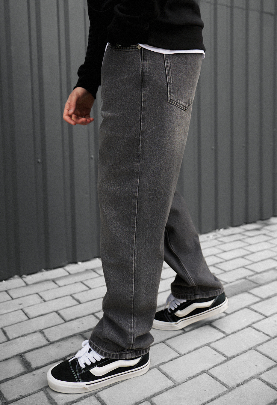 Dżinsy Staff 038 loose fit gray