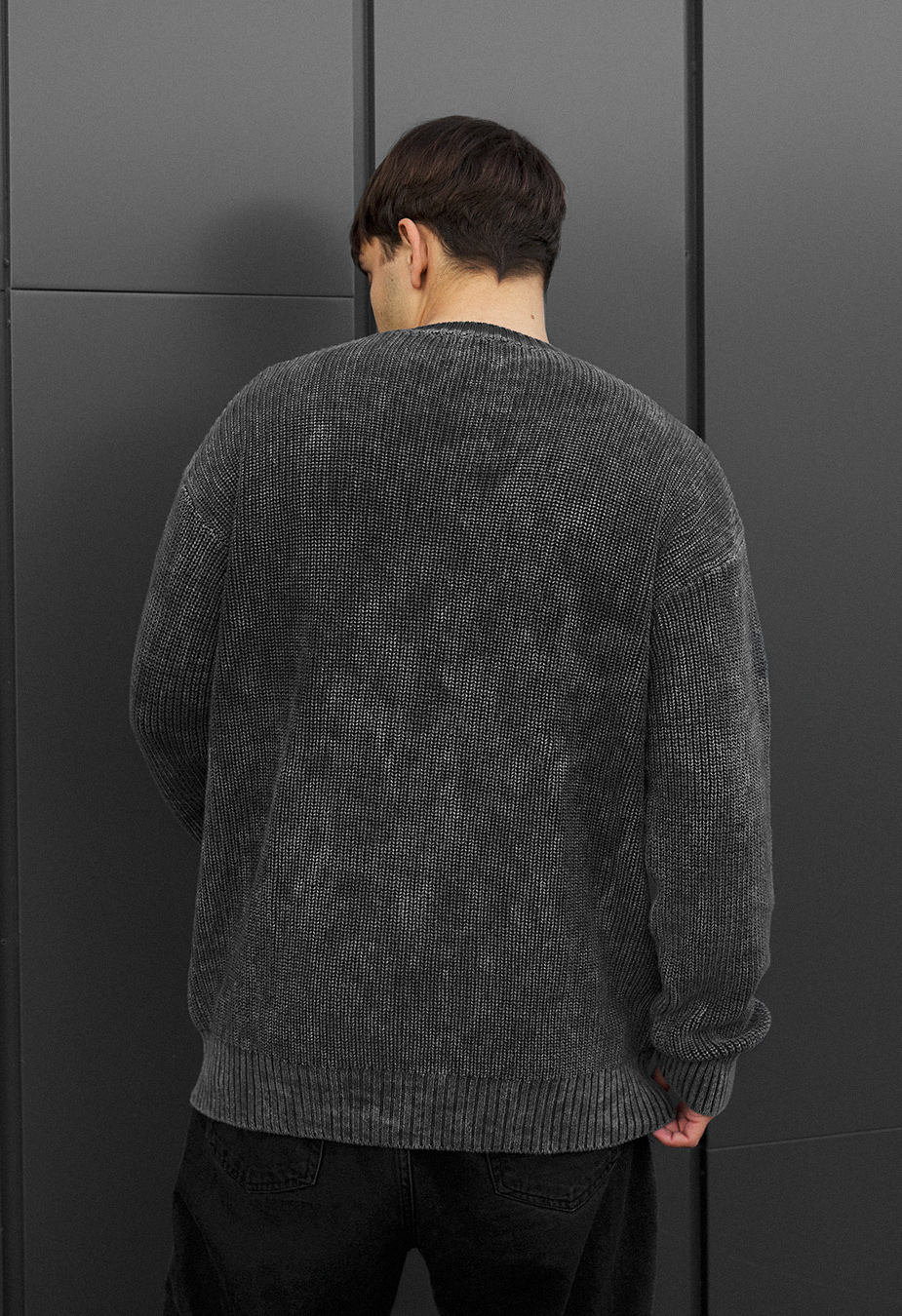 Sweter dzianinowy Staff jk gray