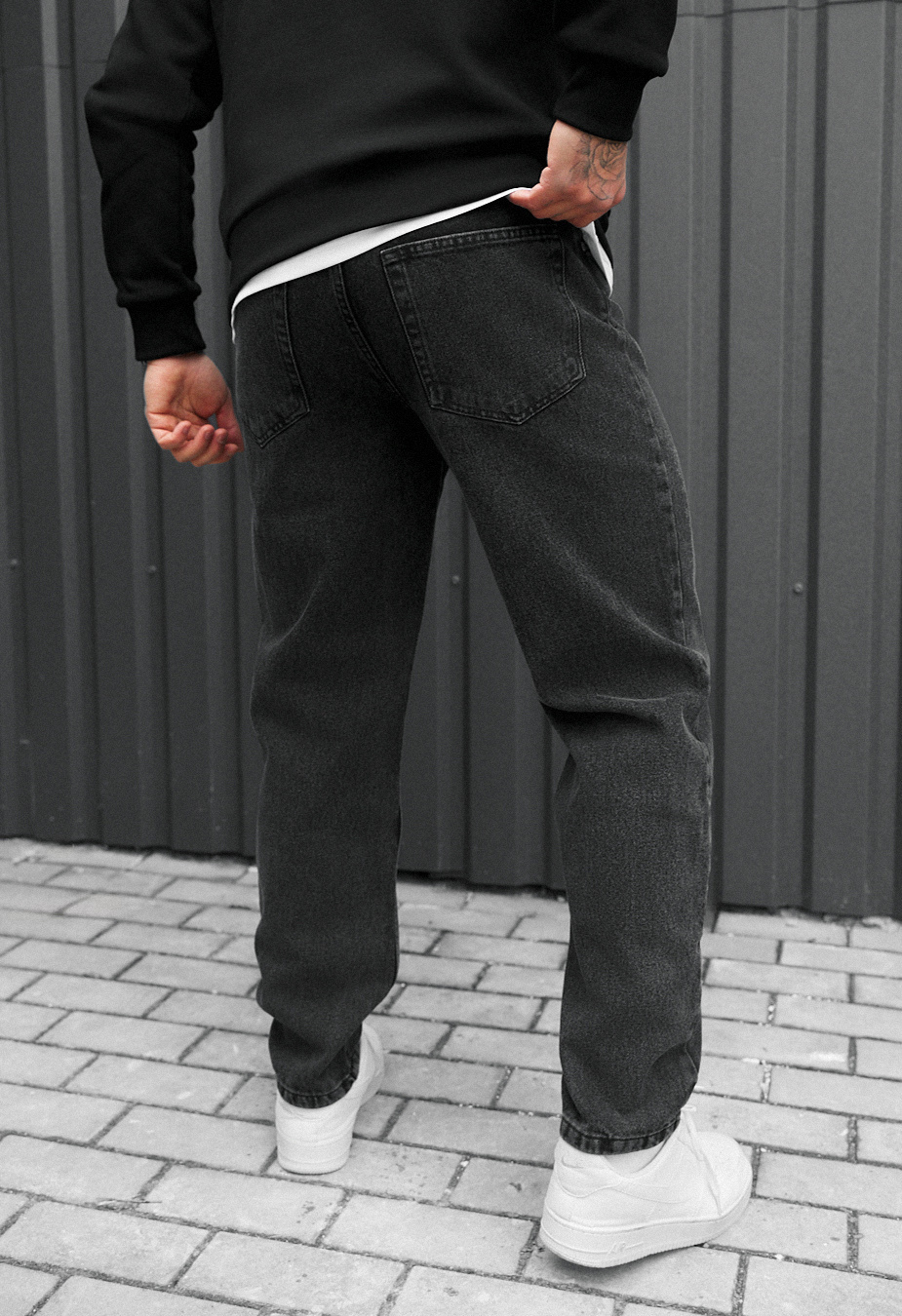 Dżinsy Staff 048 dark gray regular