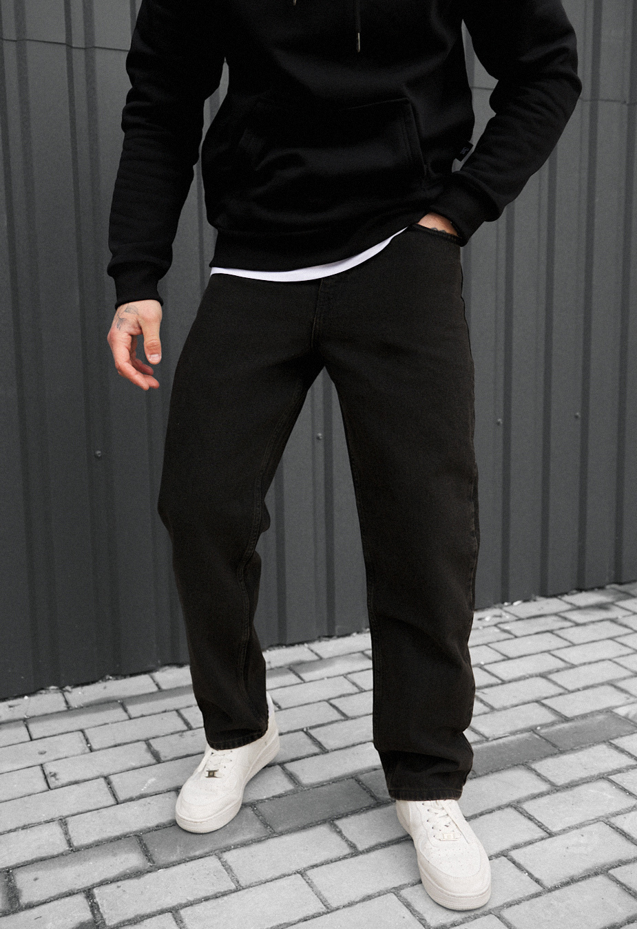 Dżinsy Staff 054 black baggy