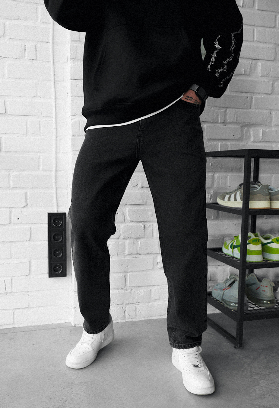 Dżinsy Staff 02 regular dark gray