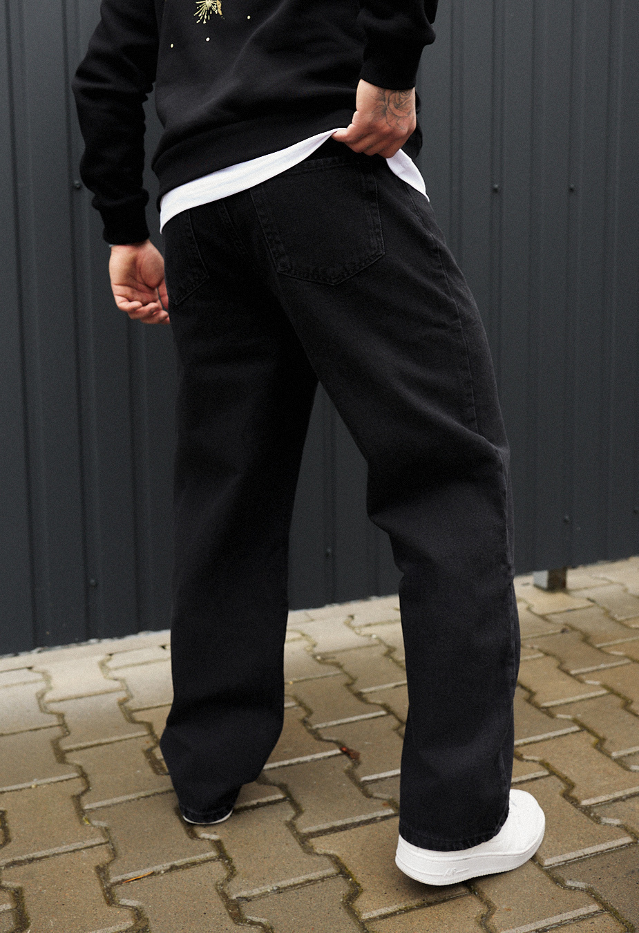 Dżinsy Staff 023 black baggy