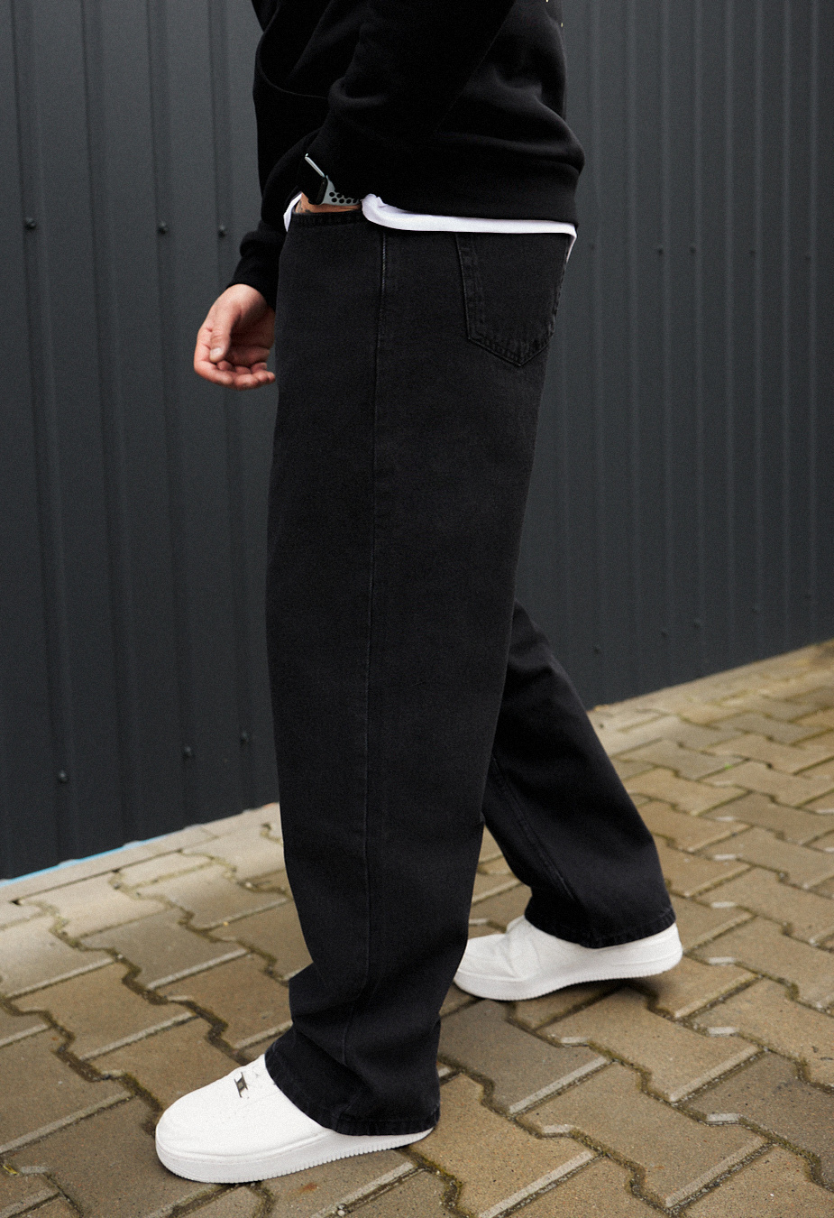 Dżinsy Staff 023 black baggy