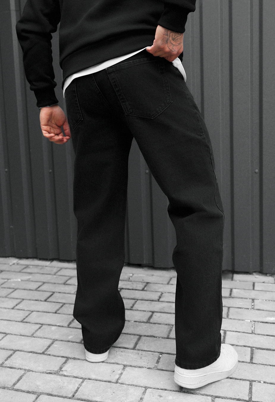 Dżinsy Staff 027 black baggy