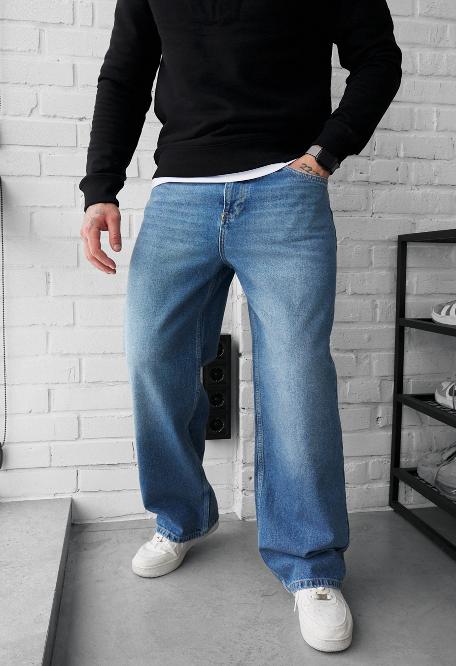 Dżinsy Staff 01 blue baggy