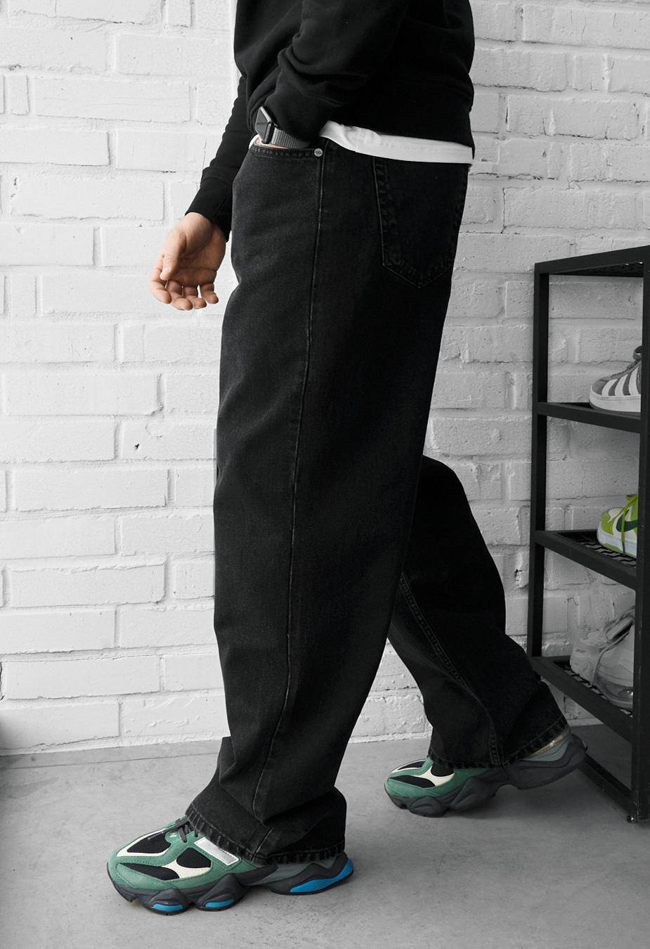 Dżinsy Staff 01 black baggy