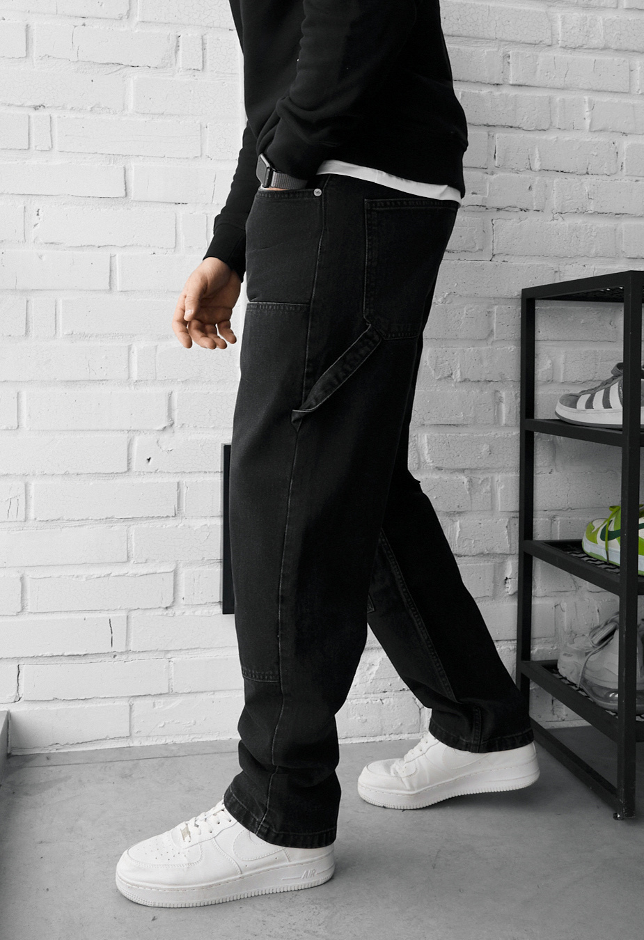 Dżinsy Staff 02 black baggy