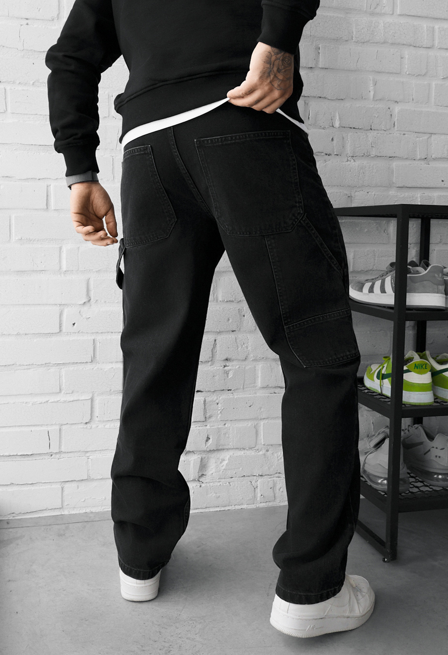 Dżinsy Staff 02 black baggy