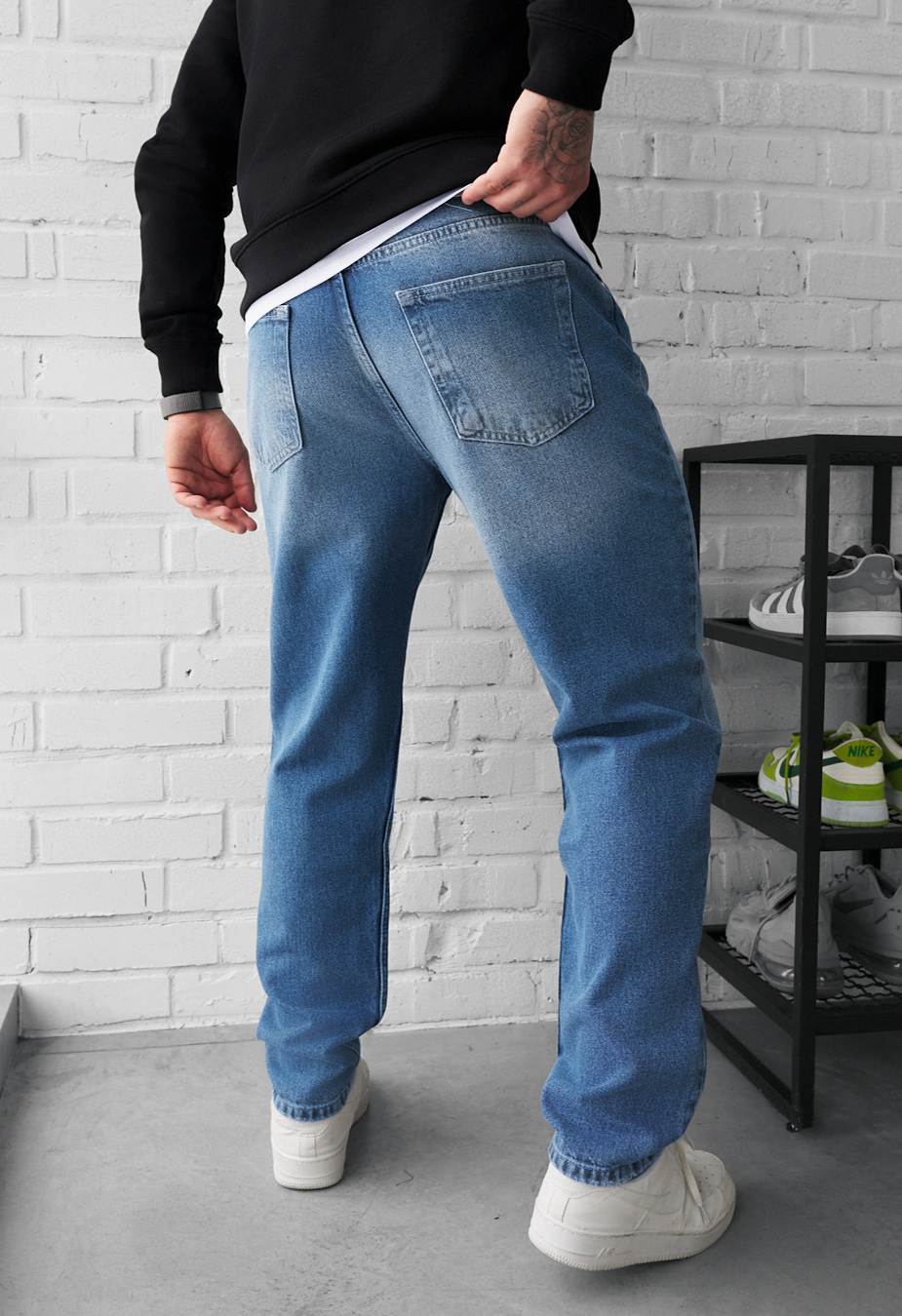 Dżinsy Staff 11 loose fit blue