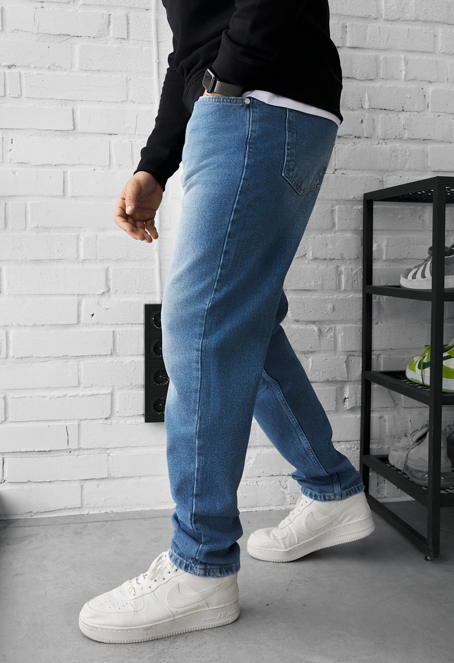 Dżinsy Staff 11 loose fit blue