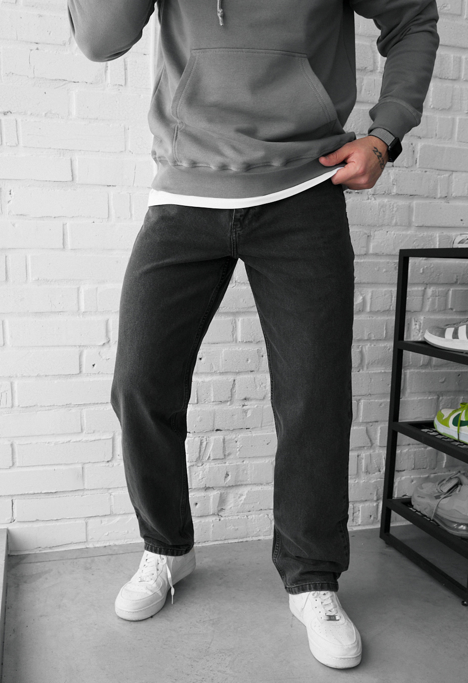 Dżinsy Staff 12 dark gray regular
