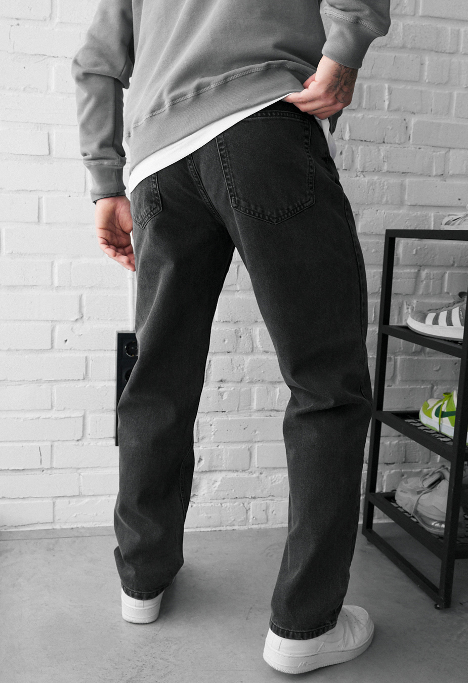 Dżinsy Staff 12 dark gray regular